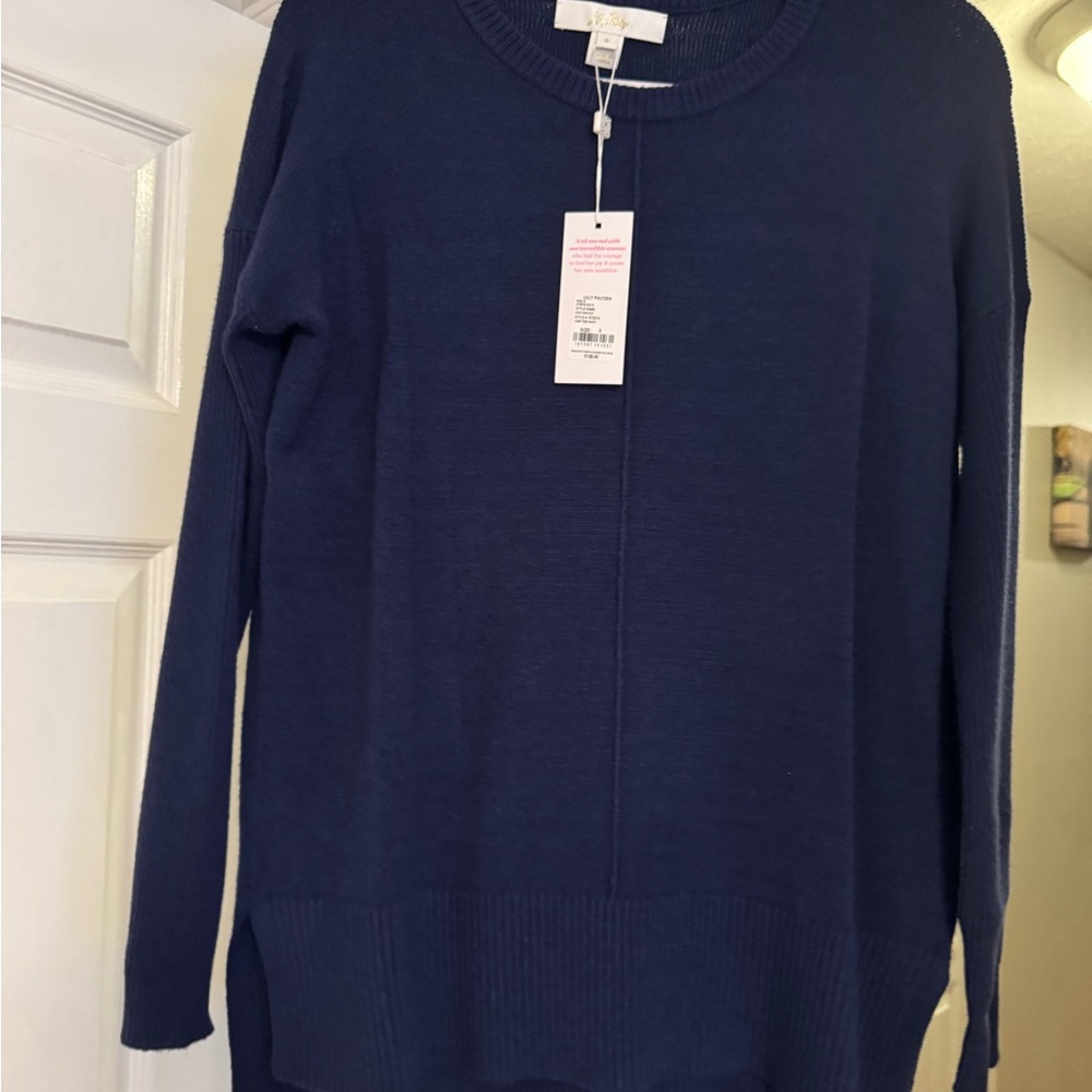 Lilly Pulitzer Mavie Sweater in low tide navy
